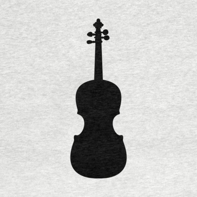 Violin vector silhouette by Redbooster